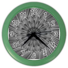 Sunflower Print Color Wall Clock by NSGLOBALDESIGNS2