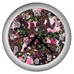 Victoria s secret one Wall Clock (Silver) Front