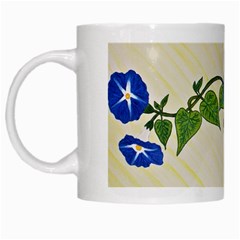 Morning Glory White Mugs by lwdstudio