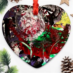 Dedelion Heart Ornament (two Sides) by bestdesignintheworld