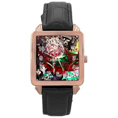 Dedelion Rose Gold Leather Watch  by bestdesignintheworld