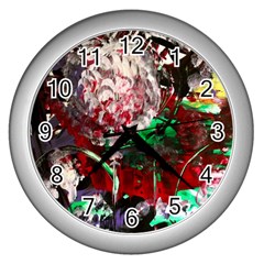 Dedelion Wall Clock (silver) by bestdesignintheworld