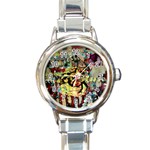 Little Bird Round Italian Charm Watch Front