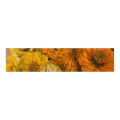 Yellow Zinnias Velvet Scrunchie by bloomingvinedesign