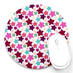 Stars Pattern Round Mousepads