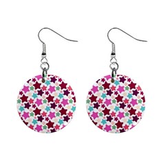 Stars Pattern Mini Button Earrings