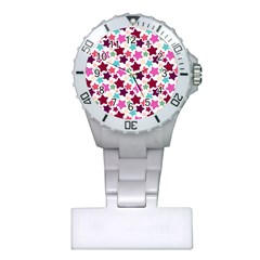 Stars Pattern Plastic Nurses Watch