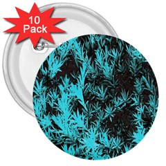 Blue Etched Background 3  Buttons (10 pack) 