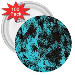 Blue Etched Background 3  Buttons (100 pack) 