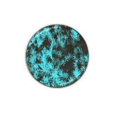 Blue Etched Background Hat Clip Ball Marker