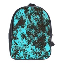 Blue Etched Background School Bag (Large)