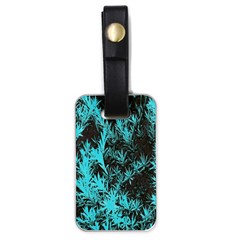 Blue Etched Background Luggage Tags (One Side) 