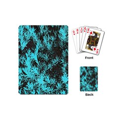 Blue Etched Background Playing Cards (Mini)