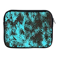 Blue Etched Background Apple iPad 2/3/4 Zipper Cases