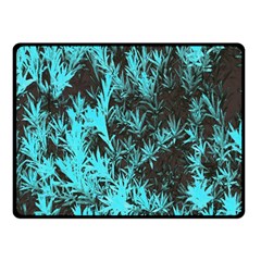 Blue Etched Background Double Sided Fleece Blanket (Small) 