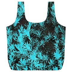 Blue Etched Background Full Print Recycle Bag (XL)