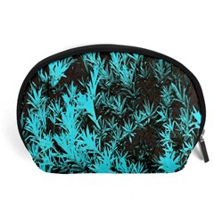 Blue Etched Background Accessory Pouch (Large)