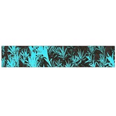 Blue Etched Background Large Flano Scarf 