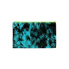 Blue Etched Background Cosmetic Bag (XS)