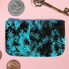 Blue Etched Background Large Coin Purse