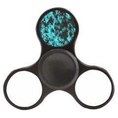 Blue Etched Background Finger Spinner