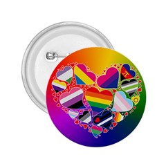 Lgbt Community Pride Heart 2 25  Button by PrideMarks