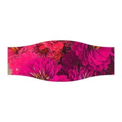 Pink Zinnias Stretchable Headband by bloomingvinedesign