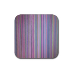 Broken Tv Screen Rubber Coaster (square)  by dressshop