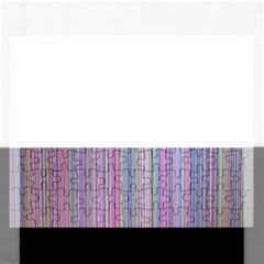 Broken Tv Screen Rectangular Jigsaw Puzzl by dressshop