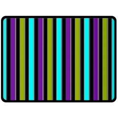 Retro Stripe 1 Vertical Retro Stripe 1 Fleece Blanket (Large) 