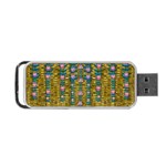 Gold Jungle And Paradise Liana Flowers Portable USB Flash (Two Sides) Back