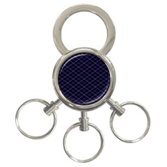 Blue Plaid  3-ring Key Chains by dressshop