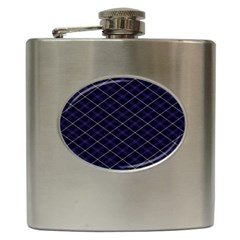 Blue Plaid  Hip Flask (6 Oz) by dressshop