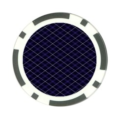 Blue Plaid  Poker Chip Card Guard by dressshop