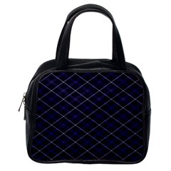 Blue Plaid  Classic Handbag (one Side) by dressshop