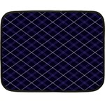 Blue Plaid  Fleece Blanket (Mini) 35 x27  Blanket