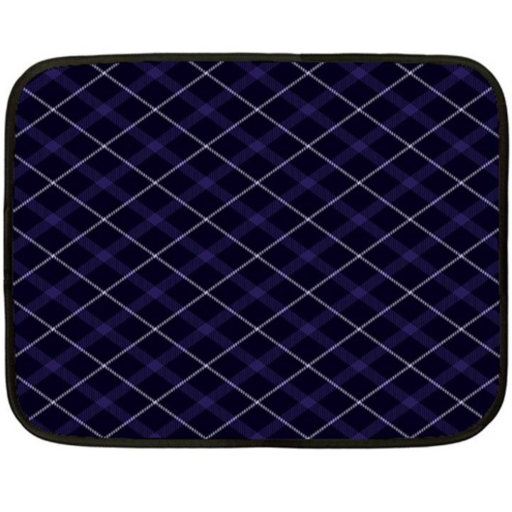 Blue Plaid  Fleece Blanket (Mini)