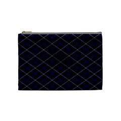 Blue Plaid  Cosmetic Bag (medium) by dressshop