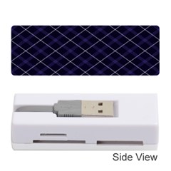 Blue Plaid  Memory Card Reader (stick) by dressshop