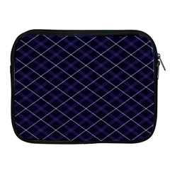 Blue Plaid  Apple Ipad 2/3/4 Zipper Cases by dressshop