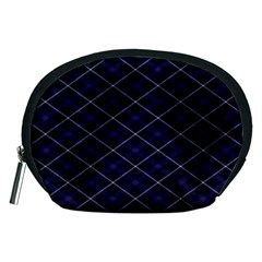 Blue Plaid  Accessory Pouch (medium) by dressshop