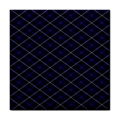 Blue Plaid  Tile Coasters by dressshop