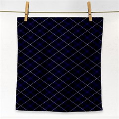 Blue Plaid  Face Towel by dressshop