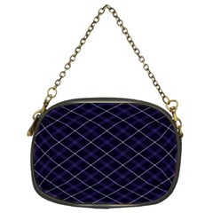 Blue Plaid  Chain Purse (two Sides) by dressshop