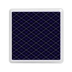 Blue Plaid  Memory Card Reader (square) by dressshop