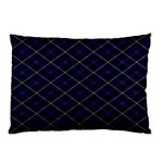 Blue Plaid  Pillow Case (Two Sides) Back