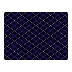 Blue Plaid  Double Sided Flano Blanket (mini)  by dressshop