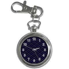 Blue Plaid  Key Chain Watches by dressshop