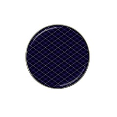 Blue Plaid  Hat Clip Ball Marker (4 Pack) by dressshop