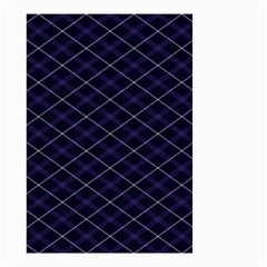 Blue Plaid  Small Garden Flag (two Sides) by dressshop